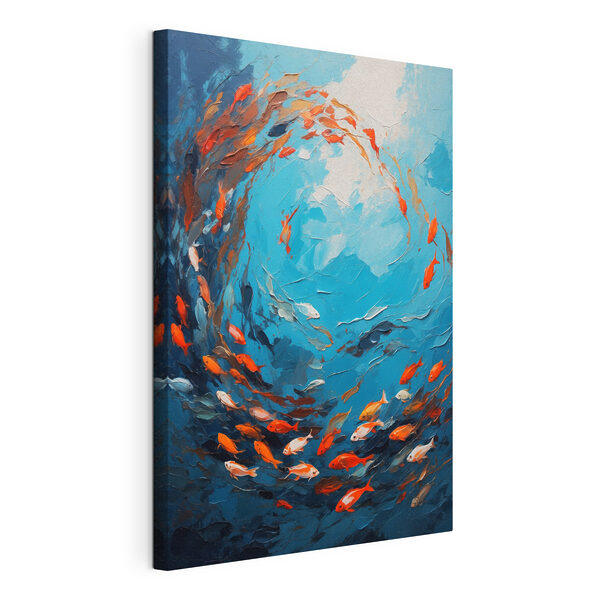 Tableaux Peinture de poissons nageant dans l'eau (UGS : s40633) Tableaux Tableaux Peinture de poissons nageant dans l'eau (UGS : s40633)
