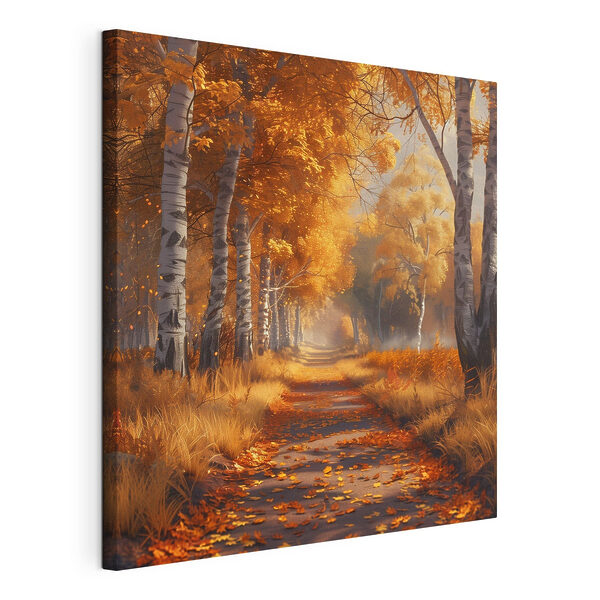 Chemin avec des feuilles d'oranger Tableaux Chemin avec des feuilles d'oranger