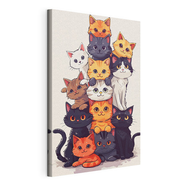 Tableaux Groupe de chats empilés (UGS : s40924) Tableaux Tableaux Groupe de chats empilés (UGS : s40924)