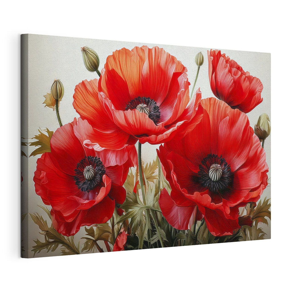 Group of red flowers