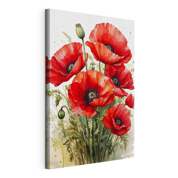 Tableaux Peinture de fleurs rouges (UGS : s41404) Tableaux Tableaux Peinture de fleurs rouges (UGS : s41404)