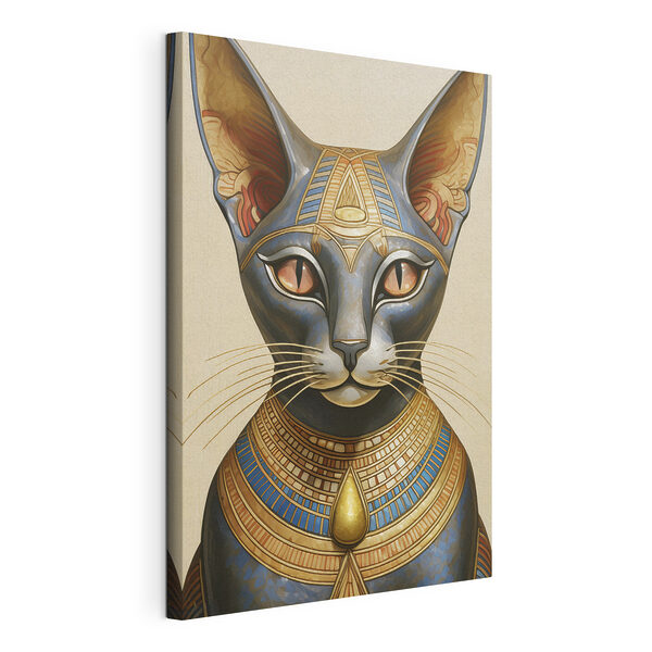 Majestueux chat égyptien en costume d'apparat Tableaux Majestueux chat égyptien en costume d'apparat