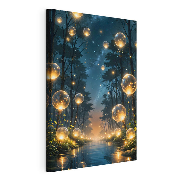 Bulles lumineuses dans une forêt Tableaux Bulles lumineuses dans une forêt