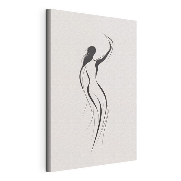 Tableaux Dessin en noir et blanc d'une femme