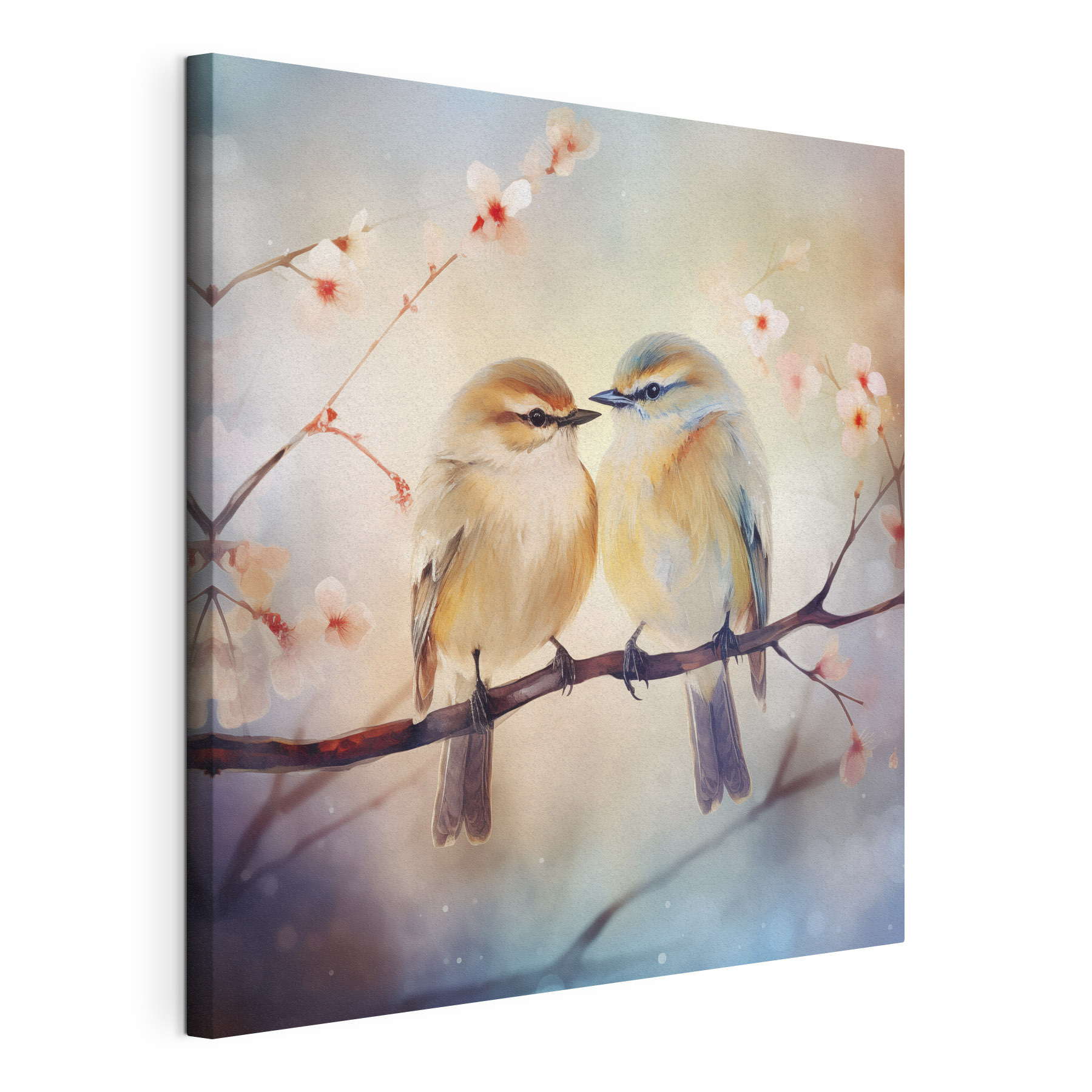 Two birds on a branch Two birds on a branch