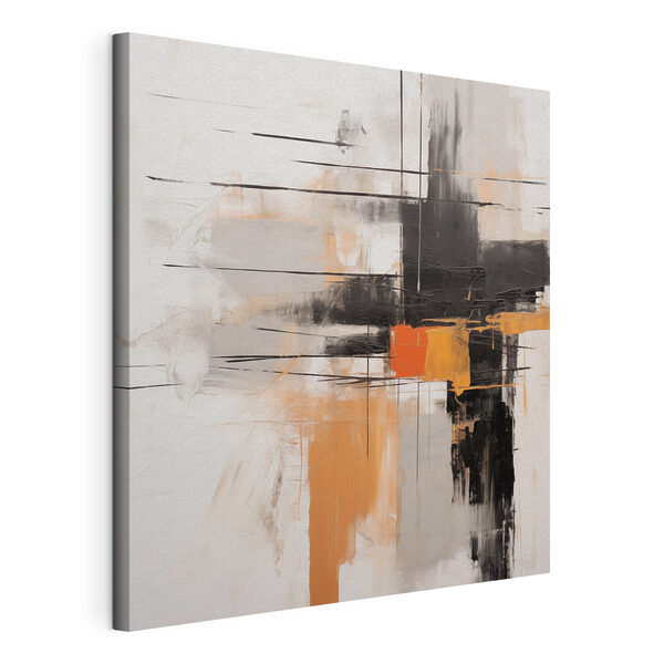 Tableaux Peinture noire et orange (UGS : s41598) Tableaux Tableaux Peinture noire et orange (UGS : s41598)