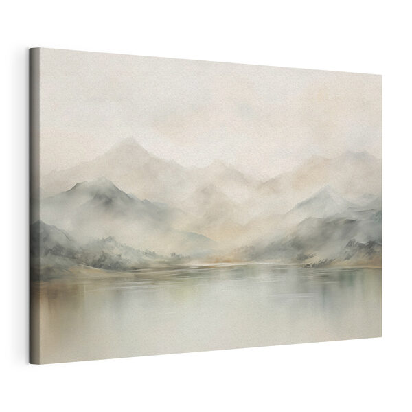 Tableaux Aquarelle d'un lac avec des montagnes au loin (UGS : s41600) Tableaux Tableaux Aquarelle d'un lac avec des montagnes au loin (UGS : s41600)