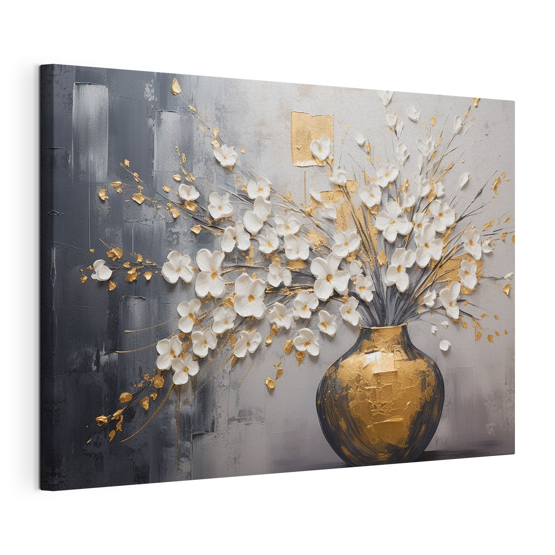 Painting of flowers in a vase