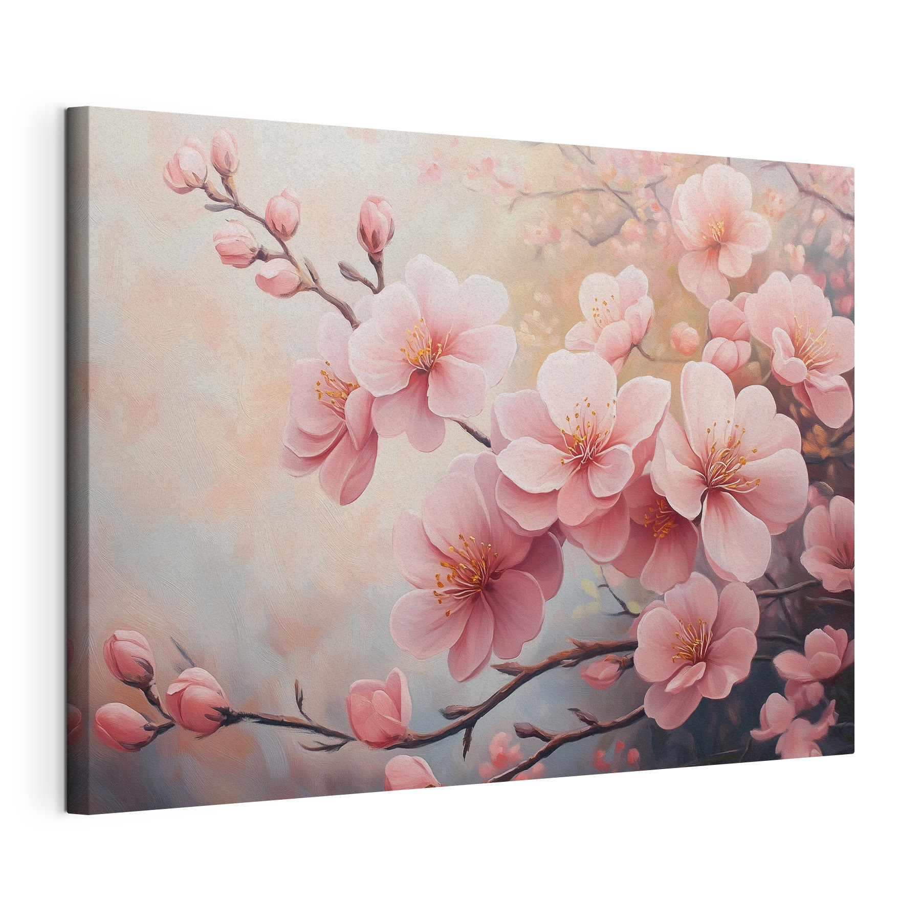 Painting of pink flowers Painting of pink flowers