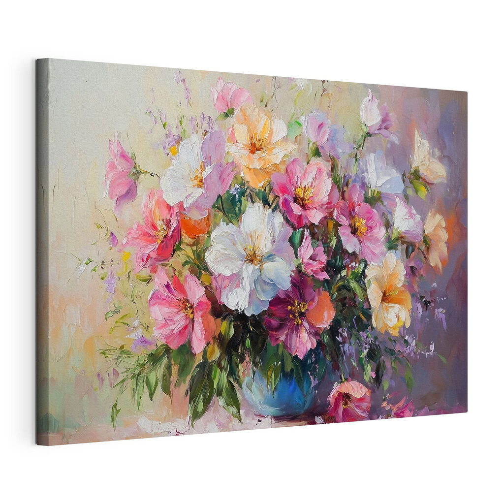 Painting of flowers in a vase Painting of flowers in a vase