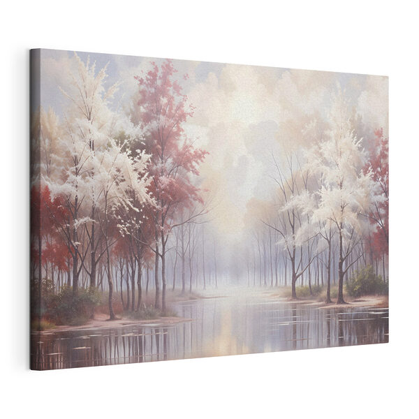 Tableaux Plan d'eau avec des arbres et un ciel nuageux (UGS : s41720) Tableaux Tableaux Plan d'eau avec des arbres et un ciel nuageux (UGS : s41720)