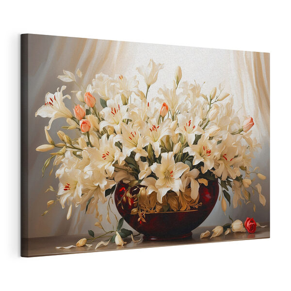 Tableaux Vase de fleurs blanches (UGS : s41510) Tableaux Tableaux Vase de fleurs blanches (UGS : s41510)