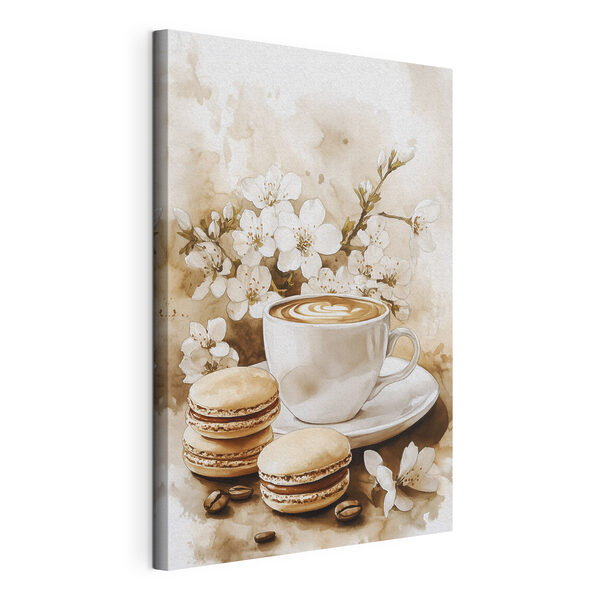 Café et macarons Tableaux Café et macarons