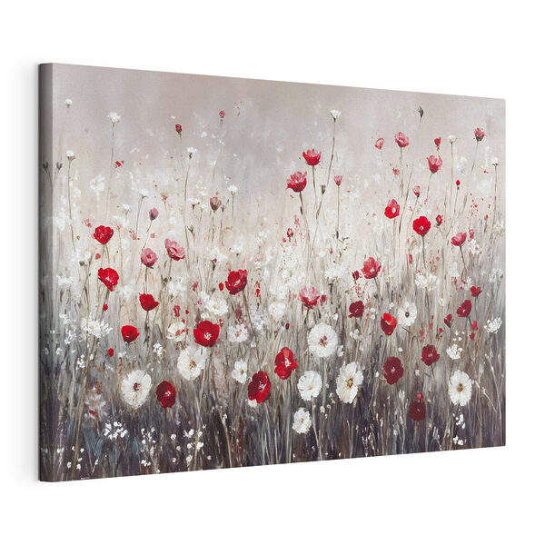Tableaux Peinture de fleurs rouges et blanches (UGS : s42213) Tableaux Tableaux Peinture de fleurs rouges et blanches (UGS : s42213)