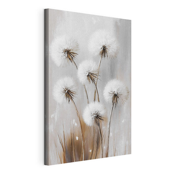 Groupe de fleurs blanches duveteuses Tableaux Groupe de fleurs blanches duveteuses