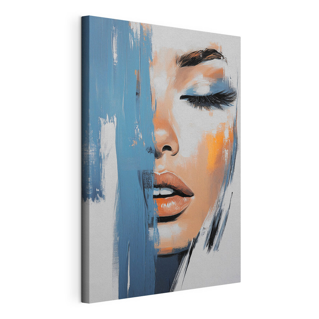 Painting of a woman's face