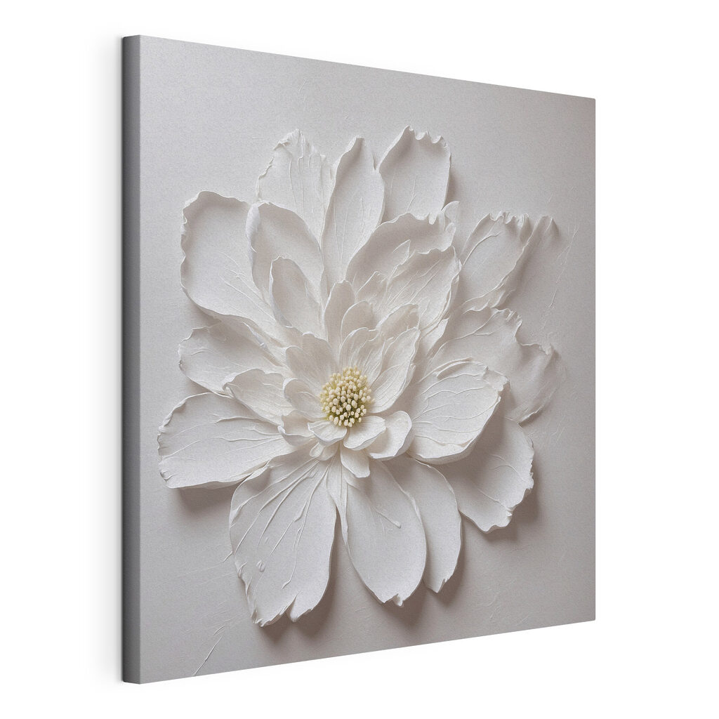 White flower made out of paper White flower made out of paper
