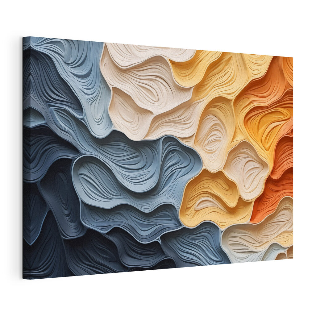 Flowing colors in abstract design