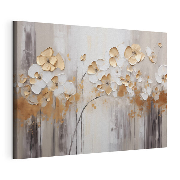Tableaux Peinture de fleurs sur un mur