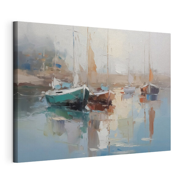 Tableaux Peinture de bateaux dans un port (UGS : s42743) Tableaux Tableaux Peinture de bateaux dans un port (UGS : s42743)