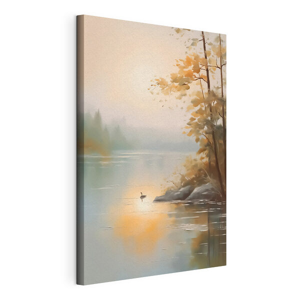Canard sur un lac Tableaux Canard sur un lac