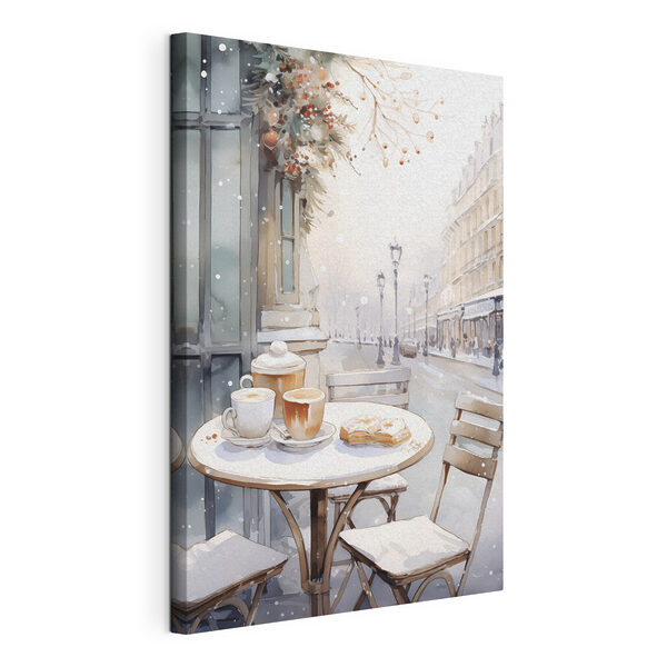 Tableaux Table avec des tasses à café et des croissants (UGS : s42798) Tableaux Tableaux Table avec des tasses à café et des croissants (UGS : s42798)