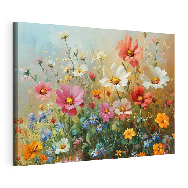 Peinture de fleurs dans un champ Tableaux Peinture de fleurs dans un champ