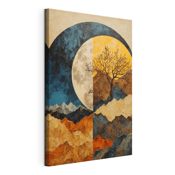 Tableaux Peinture d'un arbre et de montagnes (UGS : s42770) Tableaux Tableaux Peinture d'un arbre et de montagnes (UGS : s42770)