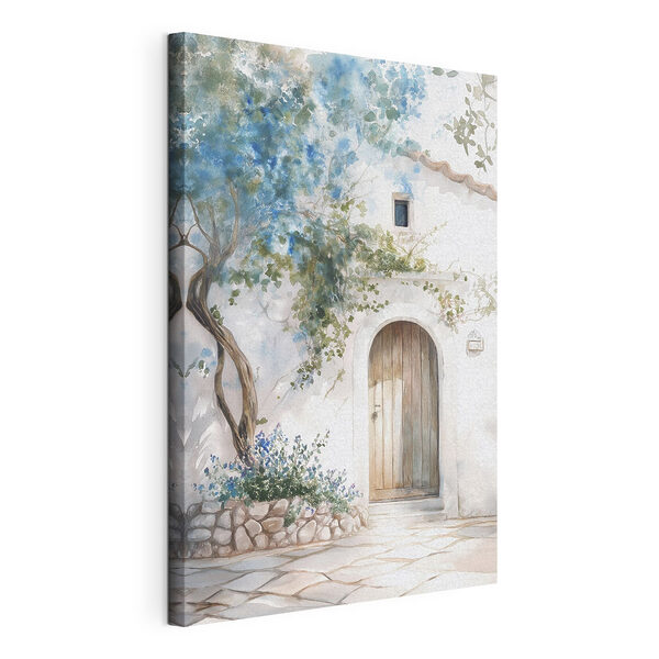 Tableaux Peinture d'une porte et d'un arbre sur un mur (UGS : s43179) Tableaux Tableaux Peinture d'une porte et d'un arbre sur un mur (UGS : s43179)