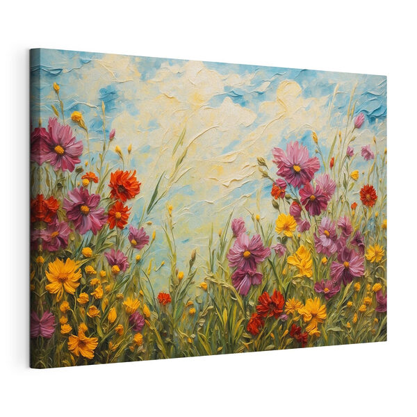Peinture de fleurs et d'herbe Tableaux Peinture de fleurs et d'herbe