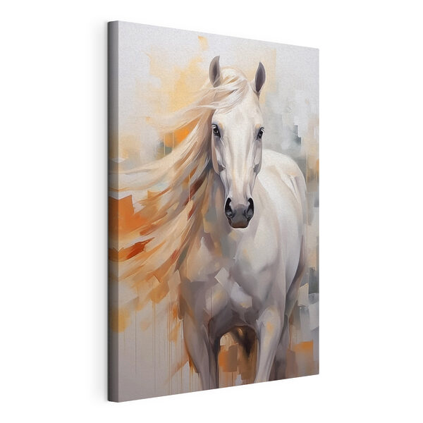 Tableaux Peinture d'un cheval blanc (UGS : s43284) Tableaux Tableaux Peinture d'un cheval blanc (UGS : s43284)