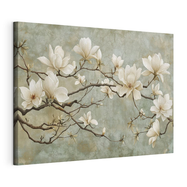 Tableaux Fleurs blanches sur une branche (UGS : s43322) Tableaux Tableaux Fleurs blanches sur une branche (UGS : s43322)