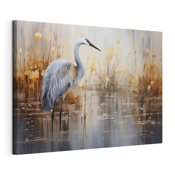 Tableaux Oiseau debout dans l'eau