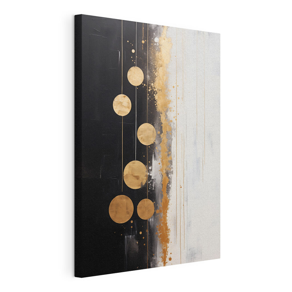 Painting of circles and lines
