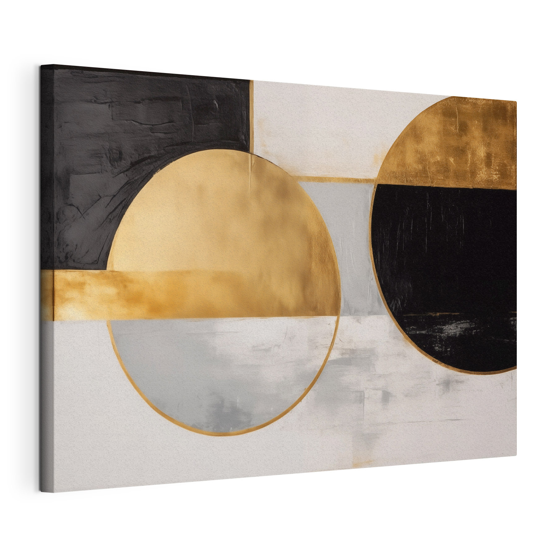 Abstract circles in contrasting colors Abstract circles in contrasting colors