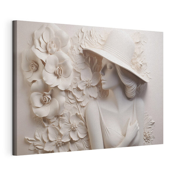 Tableaux Statue d'une femme portant un chapeau (UGS : s43547) Tableaux Tableaux Statue d'une femme portant un chapeau (UGS : s43547)