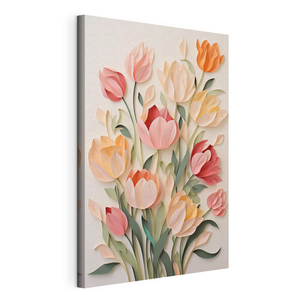 Tableaux Papier découpé de fleurs (UGS : s43567) Tableaux Tableaux Papier découpé de fleurs (UGS : s43567)