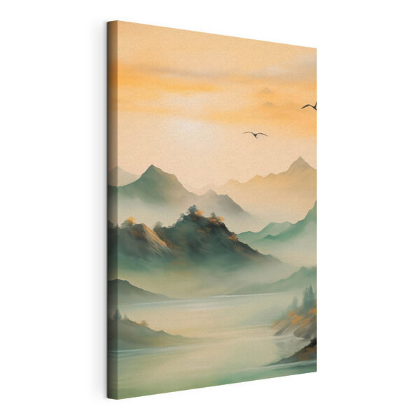 Tableaux Oiseaux volant au-dessus des montagnes (UGS : s43589) Tableaux Tableaux Oiseaux volant au-dessus des montagnes (UGS : s43589)
