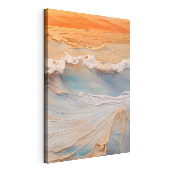 Tableaux Vagues sereines de l'océan au coucher du soleil (UGS : s43593) Tableaux Tableaux Vagues sereines de l'océan au coucher du soleil (UGS : s43593)