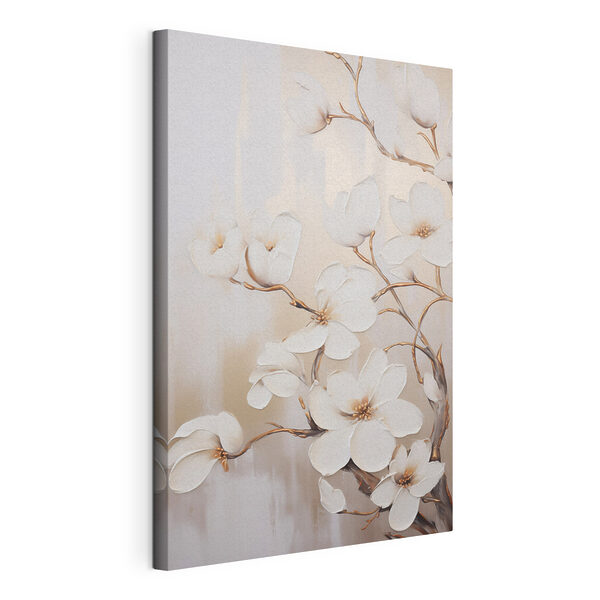 Tableaux Peinture de fleurs blanches (UGS : s43560) Tableaux Tableaux Peinture de fleurs blanches (UGS : s43560)