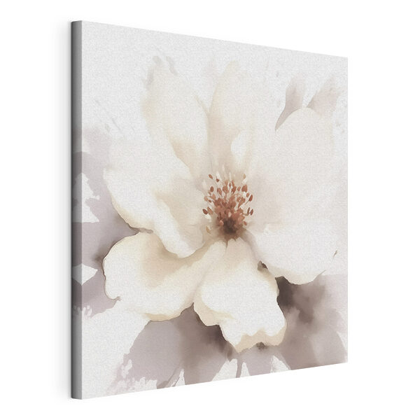 Tableaux Fleur blanche avec centre brun (UGS : s43484) Tableaux Tableaux Fleur blanche avec centre brun (UGS : s43484)