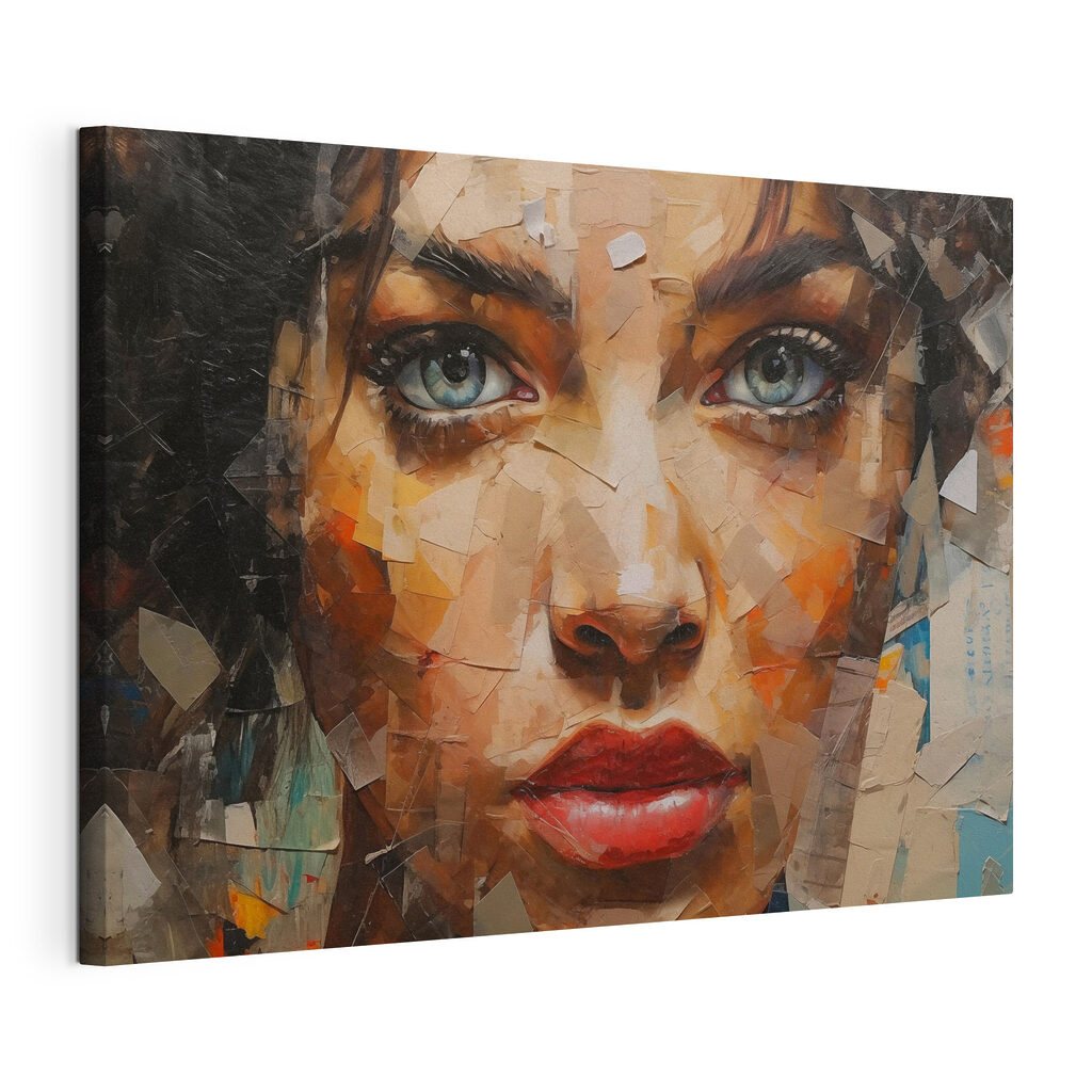 Painting of a woman's face
