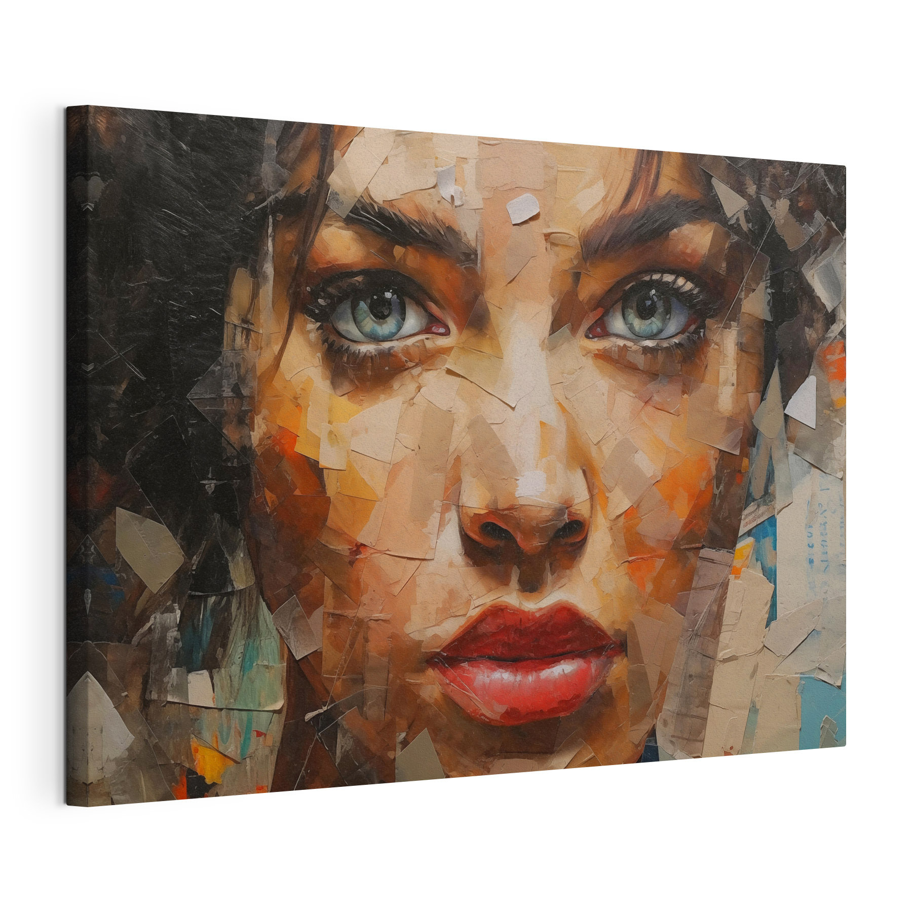 Painting of a woman's face