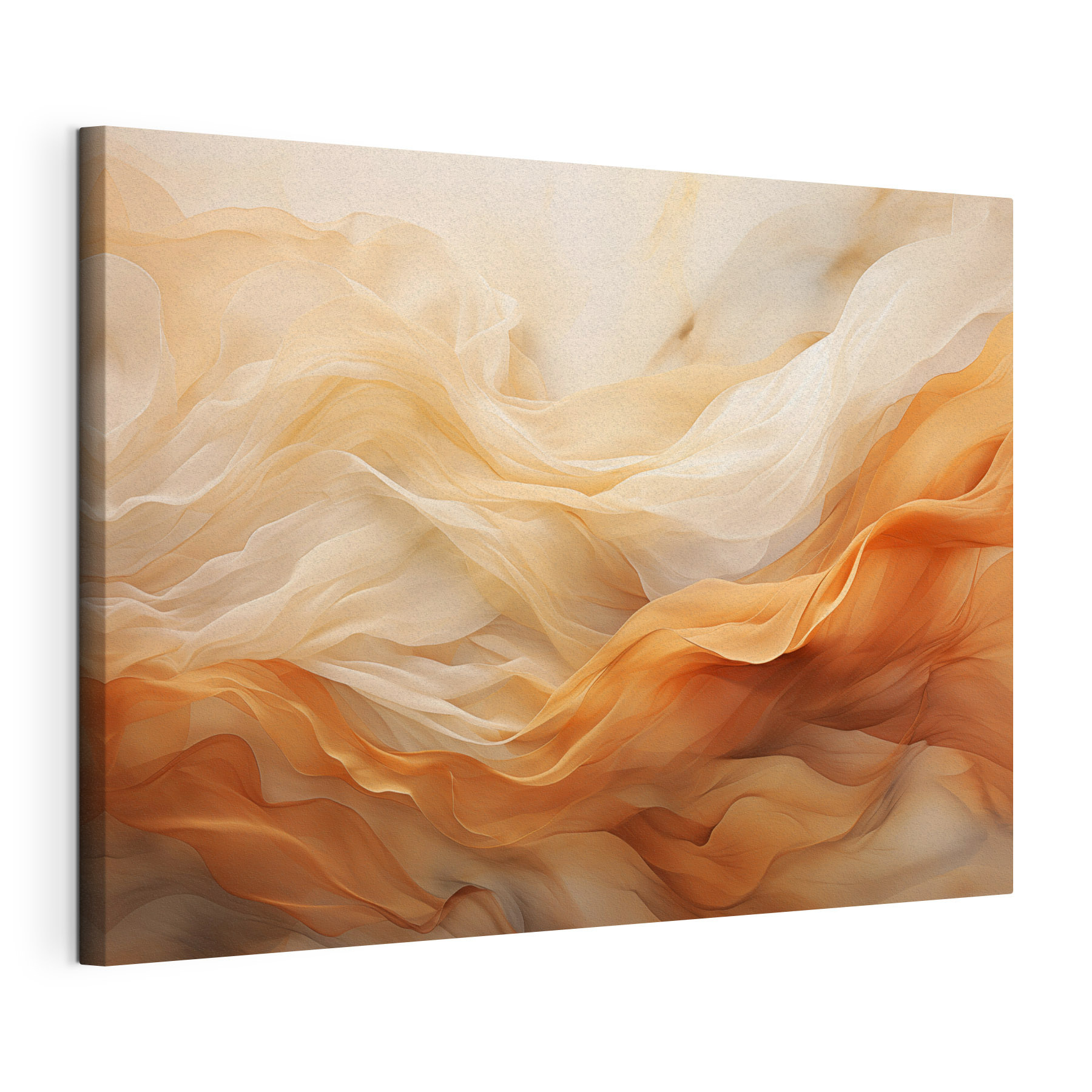 Gentle waves of flowing fabric