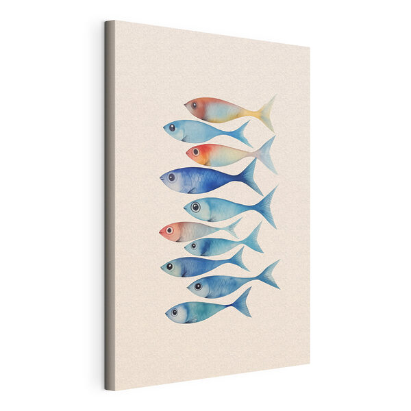 Tableaux Groupe de poissons de couleurs différentes (UGS : s43960) Tableaux Tableaux Groupe de poissons de couleurs différentes (UGS : s43960)