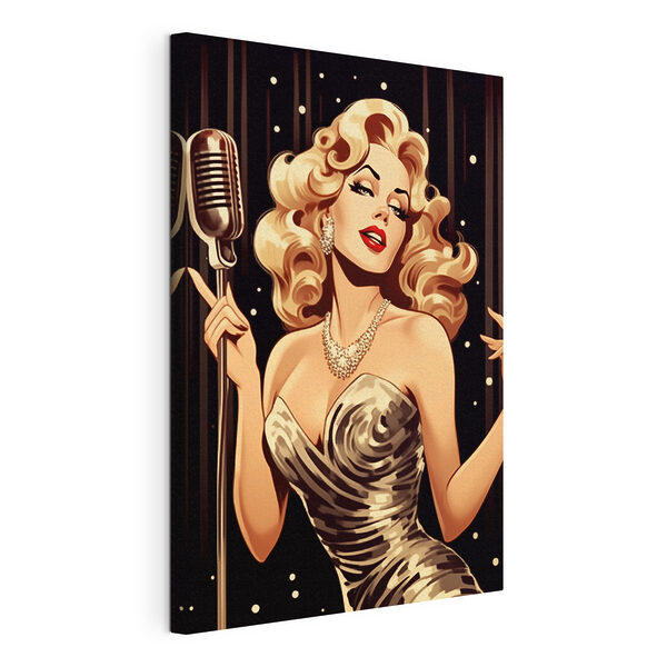 Tableaux Femme chantant dans un microphone (UGS : s44112) Tableaux Tableaux Femme chantant dans un microphone (UGS : s44112)
