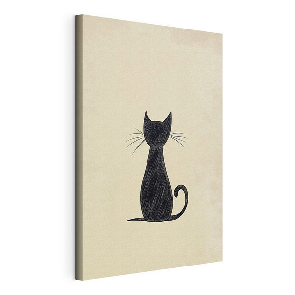 Tableaux Chat noir avec moustaches (UGS : s44163) Tableaux Tableaux Chat noir avec moustaches (UGS : s44163)