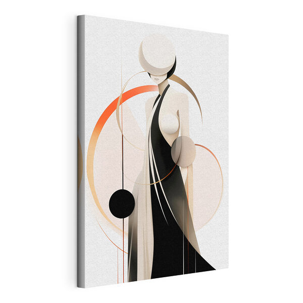 Femme en robe noire Tableaux Femme en robe noire