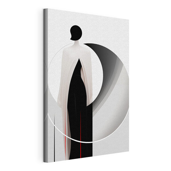 Tableaux Femme portant une robe noire et blanche (UGS : s44209) Tableaux Tableaux Femme portant une robe noire et blanche (UGS : s44209)