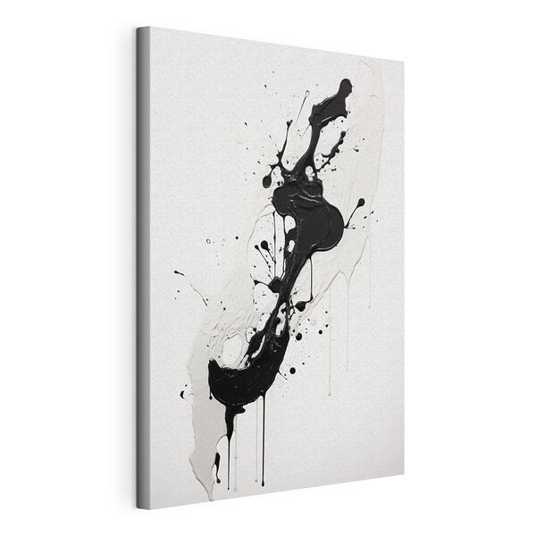 Tableaux Peinture noire et blanche éclaboussée sur une surface blanche (UGS : s44232) Tableaux Tableaux Peinture noire et blanche éclaboussée sur une surface blanche (UGS : s44232)